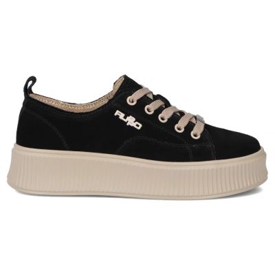 14. Leather platform sneakers black Filippo DP6122