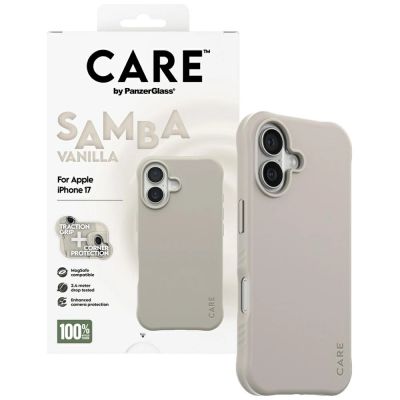 4. CARE by PanzerGlass Fashionable Samba MagSafe Case for iPhone 17 - Gray