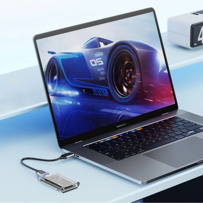 6. Orico TC10-MS MSATA USB-C 3.2 5Gb/s Disk Cartridge - Transparent