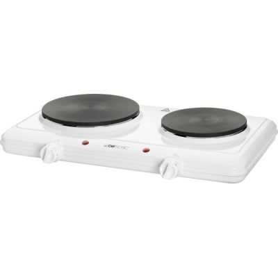 4. ELDOM ELECTRIC TWO-BURNER STOVE PG22 2500W, SMOOTH TEMPERATURE REGULATION, PLATE DIAMETERS 18.5 CM + 15.5 CM