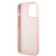 7. Guess Silicone 4G Logo Case for iPhone 13 Pro Max 6.7" - Pink