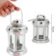 4. TEA LIGHT LANTERN CANDLE HOLDER 15CM SILVER