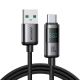 Joyroom S-A16 Pro Prism Series 66W USB-A - USB-C Cable with Display 1.2m - Black