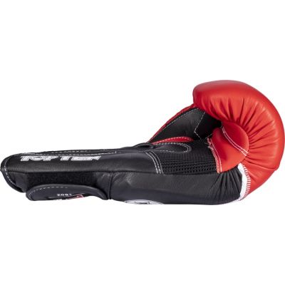 7. TOP TEN RTT-4Select Leather Boxing Gloves 10 oz Red and Black