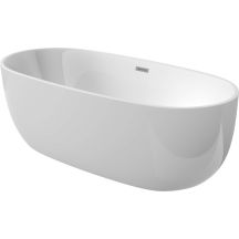 Freestanding oval acrylic bathtub - 150 cm