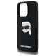 6. Karl Lagerfeld KLHMP15LSKHPPLK iPhone 15 Pro 6.1" black/black hardcase Silicone Karl Head Print MagSafe
