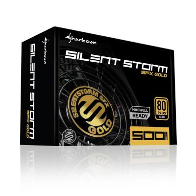 6. Sharkoon SilentStorm SFX Gold Power Supply Module 500W 20+4 pin ATX Black