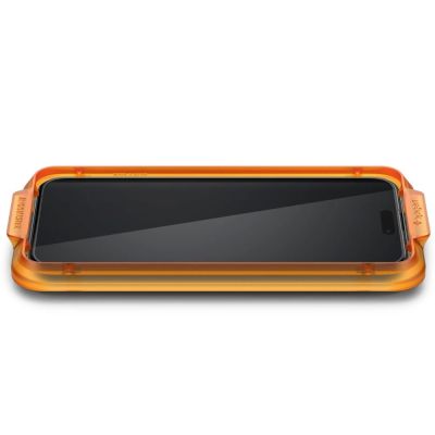 3. Spigen ALM Glass FC Tempered Glass for iPhone 15 Pro - Black 2 pcs.