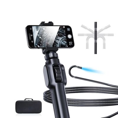 Endoscopic inspection camera with movable head E6257