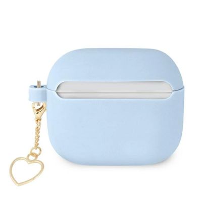 2. Guess GUA3LSCHSB AirPods 3 cover blue/blue Silicone Charm Heart Collection