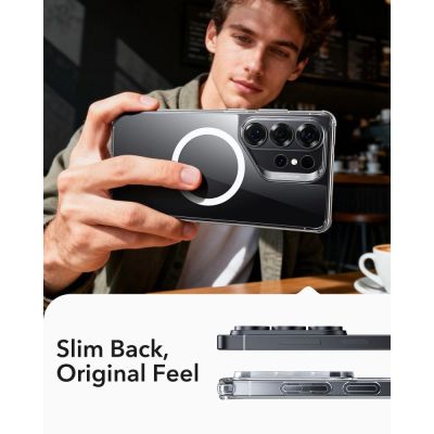 4. ESR Classic Hybrid MagSafe Case for Samsung Galaxy S26 Ultra - Transparent