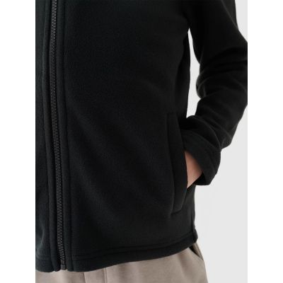 4. Regular fleece with stand-up collar for boys 4F Junior 4FJWMM00TFLEM245-20S