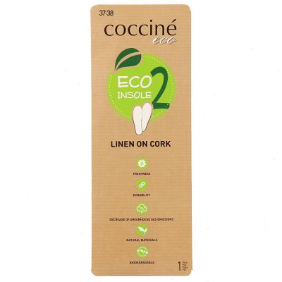 2. Coccine Eco linen on cork shoe inserts