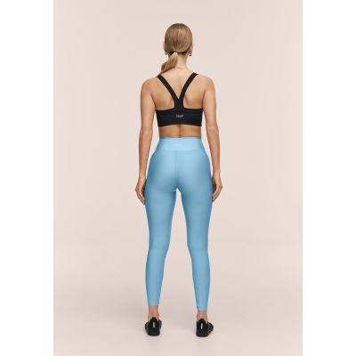 4. CASALL Women's Overlap High Waist Tights Training Leggings, Blue