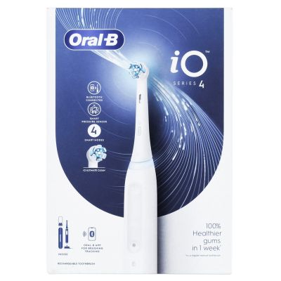 6. Braun Oral-B iO 4 WHITE Electric Toothbrush