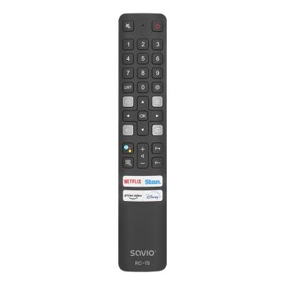 7. SAVIO UNIVERSAL REMOTE CONTROL FOR TV / REPLACEMENT FOR TCL TV - SMART TV RC-15