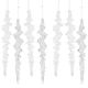 3. Safe Plastic Christmas Tree Icicles, Height: 18 cm, 7 pcs, MICA