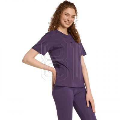 4. adidas Essentials Small Logo Cotton Purple Women's T-Shirt JY4966