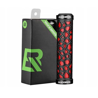 9. Rockbros 2017-14ARD bicycle grips - black and red