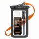 6. Tech-Protect Waterproof Case UWC9 waterproof for devices up to 8.9" - black and orange