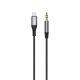 2. Dudao audio cable Lightning - mini jack 3.5mm 1m gray (L11PRO)
