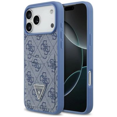 Guess 4G nauble Card Triange Case for iPhone 18 Pro Max / 17 Pro Max – blue