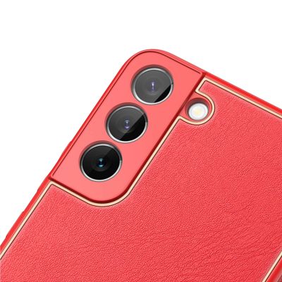 6. Dux Ducis Yolo elegant cover made of ecological leather for Samsung Galaxy S22 + (S22 Plus) red