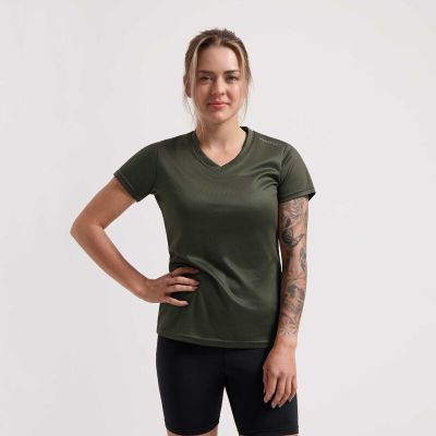 3. Rogelli women's T-shirt PROMO green S