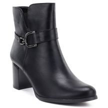 Women's insulated ankle boots with a block heel, black M.Daszyński SA125-32