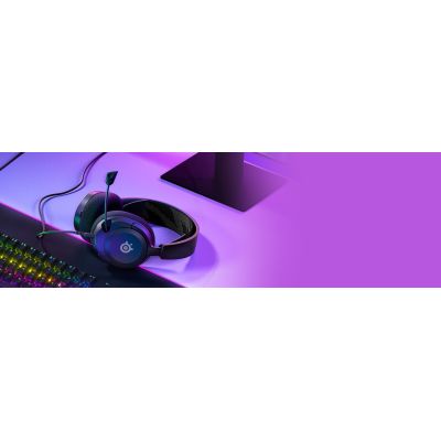 11. SteelSeries Arctis Nova 1 Black PC HeadphonesRefurbished