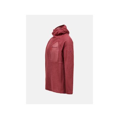 3. PEAK PERFORMANCE M Freelight Polartec Alpha Hood red men's sweatshirt