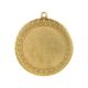 6. Gold medal with space for a 50 mm emblem - steel medal