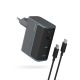 Cuktech CUKAD1003EUG GaN 100W Wall Charger 2 x USB-C 1 x USB-A with USB-C Cable - Gray