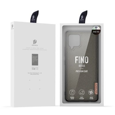 5. Dux Ducis Fino case covered with nylon material for Samsung Galaxy A42 5G green