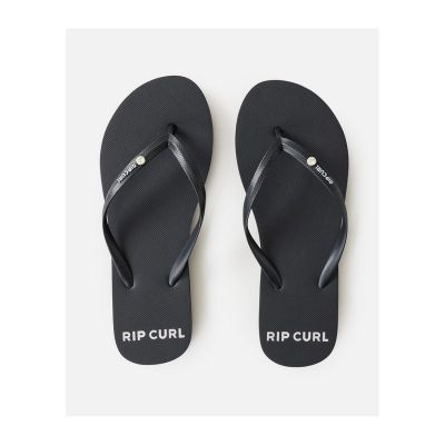 3. RIP CURL Premium Surf Bloom Open Toe Beach Flip-Flops Black