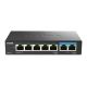 D-Link DMS-107/E Network Switch Network Links Unmanaged Gigabit Ethernet (10/100/1000) Black