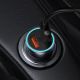 12. Baseus Golden Contactor Pro fast car charger 2x USB 40 W Quick Charge SCP FCP AFC + USB cable - USB Type C gray (TZCCJD-A0G)