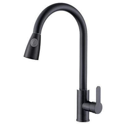 KITCHEN MIXER WITH PULL OUT IN BLACK