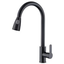 KITCHEN MIXER WITH PULL OUT IN BLACK