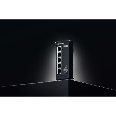 9. Teltonika TSF000 Unmanaged Fast Ethernet (10/100) PoE Support Desktop Black