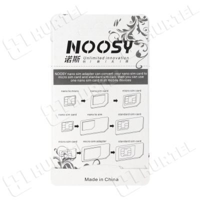 3. Noosa SIM Card Adapter Set + Key - White