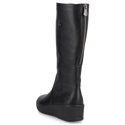 9. Rieker W RKR237B Leather Waterproof Boots Lined with Lambswool