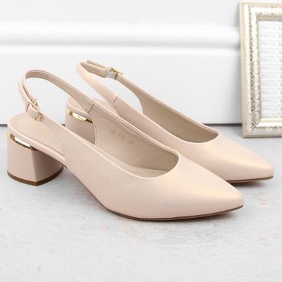 6. Elegant full sandals Sergio Leone W SK439A beige pearl