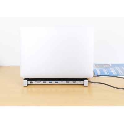7. Manhattan 190398 Wired Docking Station USB 3.2 Gen 1 (3.1 Gen 1) Type-C Gray