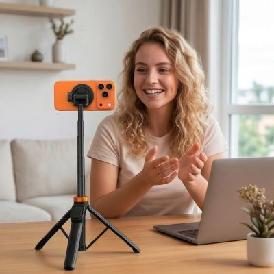 8. Selfie stick Tech-Protect L03S MagSafe Bluetooth Selfie Stick Tripod - black