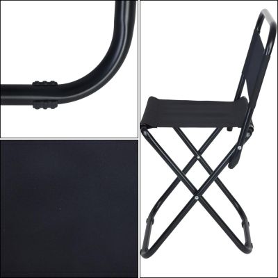 18. FOLDING CAMPING CHAIR 35X28X58CM BLACK ENERO CAMP