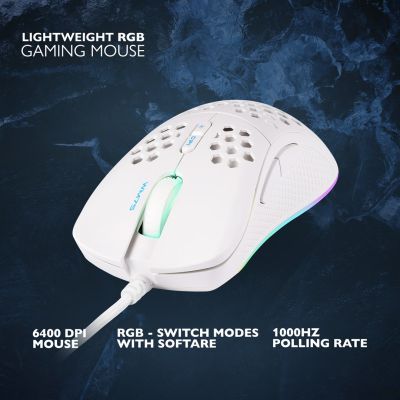 8. Deltaco Gaming GAM-108-W mouse Right-handed USB Type-A Optical 6400 DPI