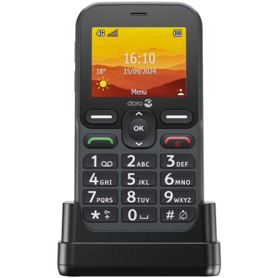 4. Doro Leva L10 6.1 cm (2.4") 120.7 g Black Functional phone