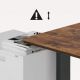 8. ERGO OFFICE ELECTRIC DESK ADJUSTABLE MAX HEIGHT 1160MM, MAX - 80 KG, WITHOUT TABLETOP FOR SITTING AND STANDING WORK, BLACK ER-400 B