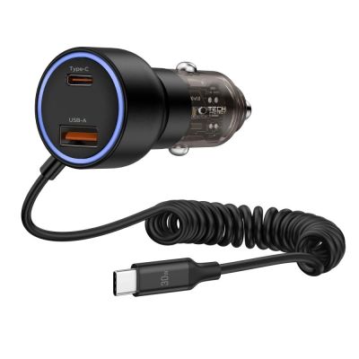 2. CC05 Car Charger 2-Port PD60 W + USB-C Cable - Black